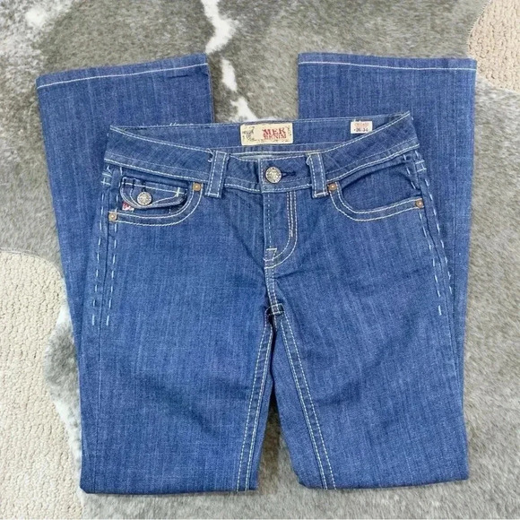 MEK Denim Chicago Low Rise Bootcut Jeans - Picture 2 of 13